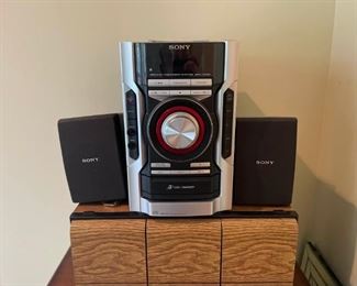Sony CD Player and Speakers