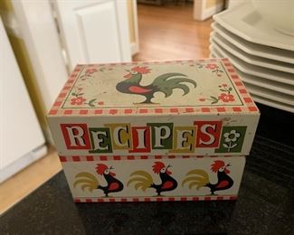 Vintage Metal Recipe Box