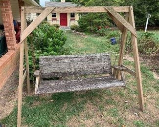 Wooden Swing with Frame