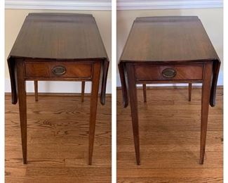 Pair of Mahogany Double Drop Leaf Tables