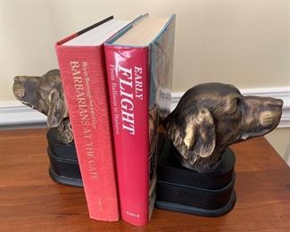 Figural Dog Head Bookends