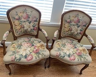 Pair of French Provincial Arm Chairs 