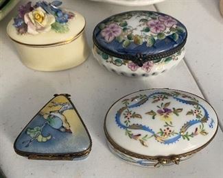 Small Limoges Trinket Boxes