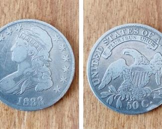 1833 Capped Bust Half Dollar