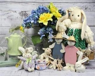 Easter Bunny Springtime Decor Lot