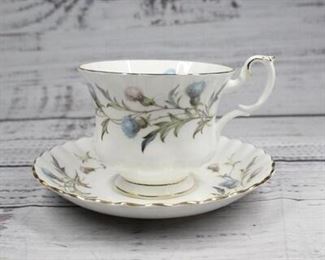 Royal Albert Brigadoon Pattern Tea Cup Saucer
