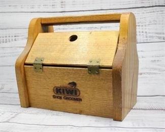 Vintage Kiwi Shoe Groomer Box with Accessories