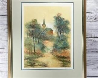 Camino De La Ermita Lithograph Wall Art Antonio Rivera