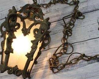 Vintage Gothic Style Hanging Swag Chain Lamp
