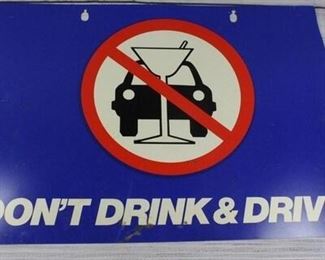 Dont Drink Drive Plastic Sign Poster