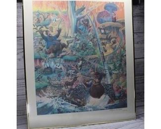Signed and Framed Disney Artist Charles Boyer Print