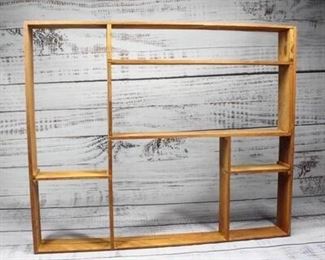 Small Handmade Wooden Shelving Display