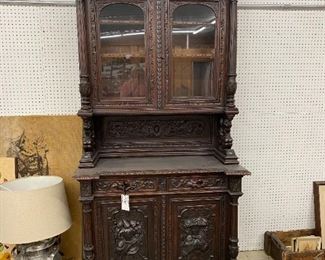 Walnut circa 1890 Belgium cupboard