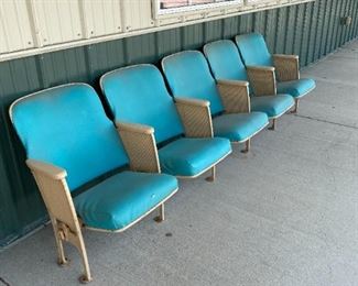 old theater seats - 2 pairs