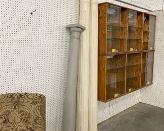 old columns and display cabinets
