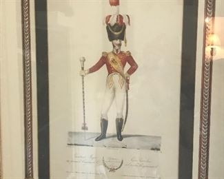 Rome Guard Of Senate Cosmier Leovilly Lithography Original 1831