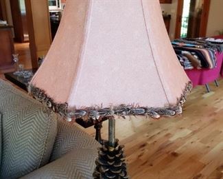 Two of these fun pinecone lamps plus a Standing pinecone lamp. 