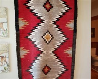 Wool Persian and Western Carpets - This Red carpet is a Navajo Wool Carpet 