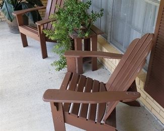 Adirondack Chairs , Large Plants