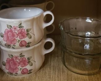 Gibson Soup Bowls and Glass Bowls