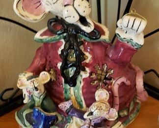 Blue Sky Caroling Mice