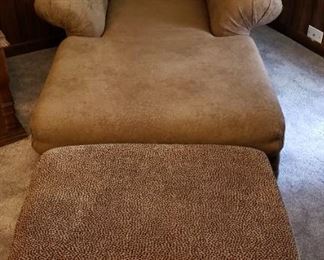 Arm Chair with Matching Ottoman
