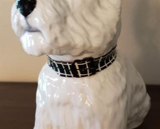 White Scotty Dog Decanter by Royal Adderley