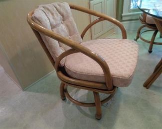 rattan chair-one of four