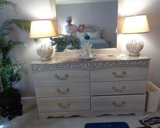 Ashley Furniture six drawer dresser and mirror