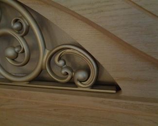 close-up of Queen Ashley Furniture headboard