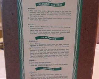 back of Vintage Flint Cutlery wall block