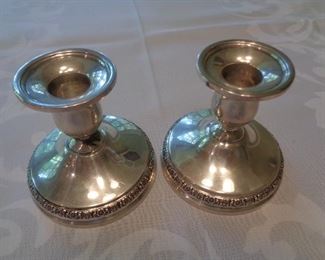 International Silver 'Prelude' pattern weighted candlesticks