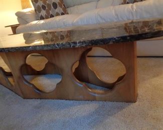 base of MCM coffee table