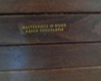 Masterpiece in Wood Nasco Yugoslavia folding magazine rack