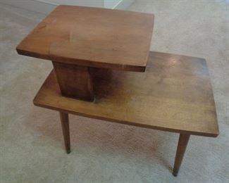 MCM tiered table, one of two
