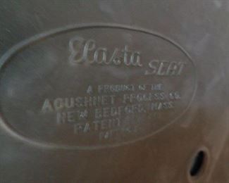 Elasta Seat cushion label