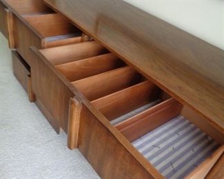 interior of drawers