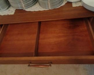 interior of top drawer