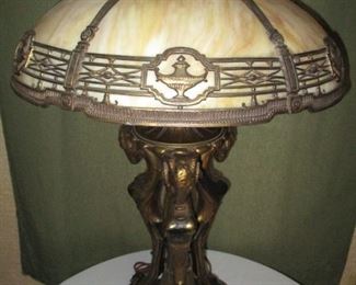 BRADLEY AND HUBBARD PANEL LAMP