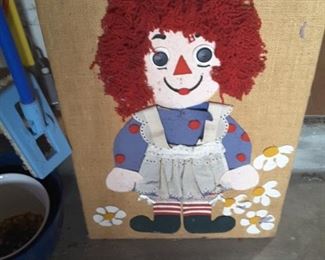 Hand Sewn Raggedy Andy Doll Picture.
