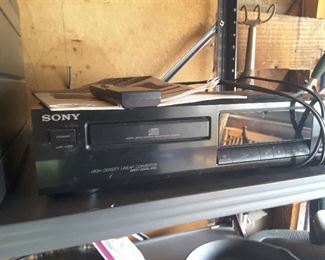 Sony High Density Disc Changer for Discs and Tapes.