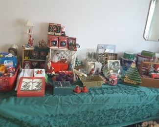 Large Collection of Vintage Christmas Collectibles.