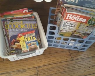 Cooking Magazines, House Projects Magazines.