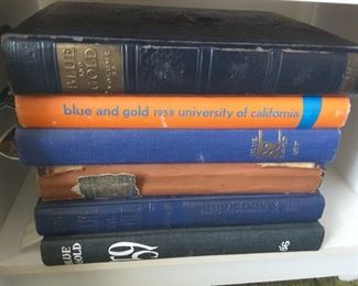 Blue and Gold University of California Berkley Year Books.
