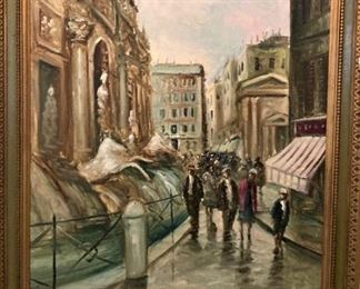 "Trevi Fountain Rome" by Piero Delle Piane  (The Trevi Fountain is in the Trevi district in Rome, Italy and was designed by Italian architect Nicola Salvi and completed by Giuseppe Pannini and several others. The origins of the fountain go back to the year 19 B.C.)