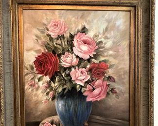 "Roses" (24" x 30") by Heinz Stoecker