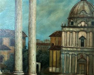 Artist Poli was born in Florence, Italy. He was much praised because, using the old masters' style, he painted his oils with a skill rare among contemporary artists.