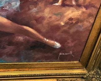 Artist Jereczek (His female figures and ballet dancers reveal a sensitive touch, characteristic of one influenced by the Master Artists of Europe.)