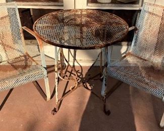 Spring chairs and table  .  .  .  they just needs some TLC!!!
