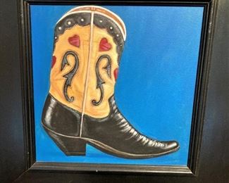 "Washol's Boots" by Karen Musgrave (15" x 15")